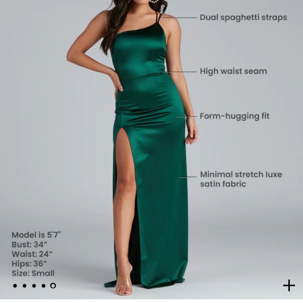 Windsor Emerald One Shoulder With Leg Slit